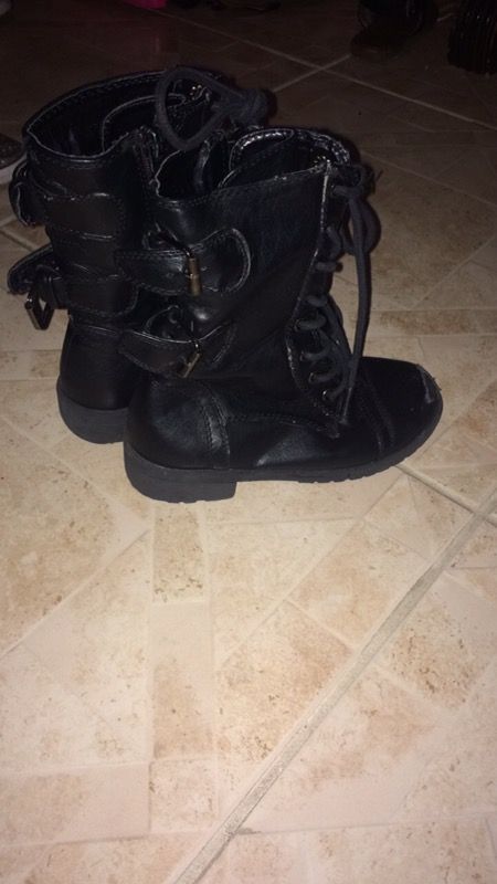 Girl combat boots