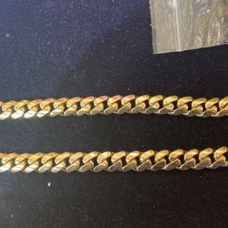 14K Yellow Miami Cuban 12mm