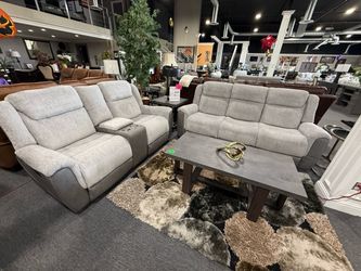 2 PC RECLINER SOFA AND LOVESEAT