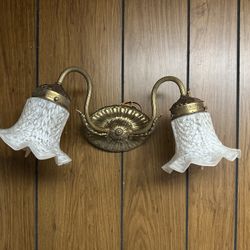 Vintage Brass Wall Sconce 