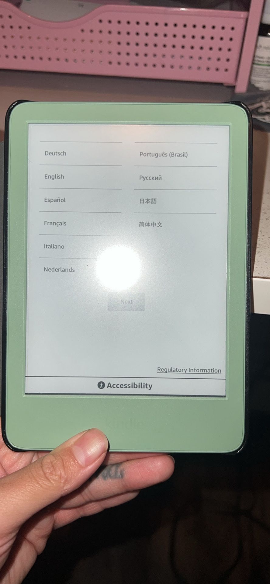 11th Gen Kindle Matcha Green