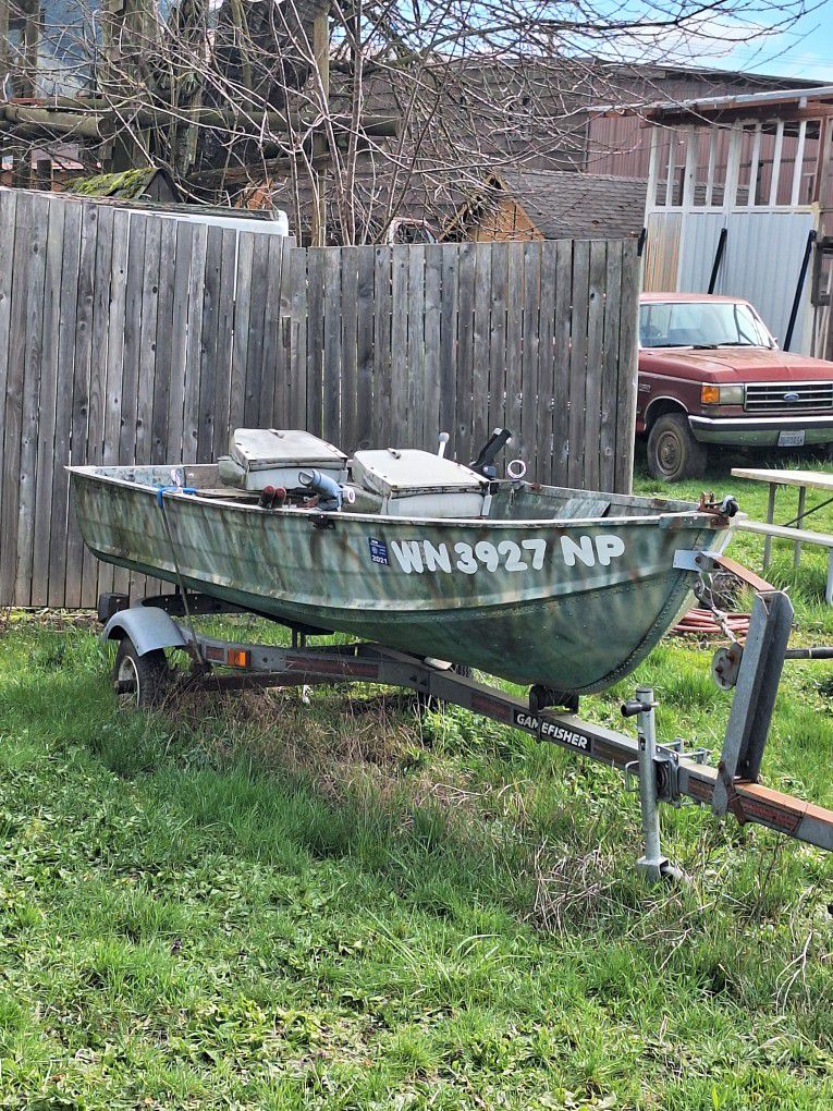 12' Boat,Motor and Trailer 