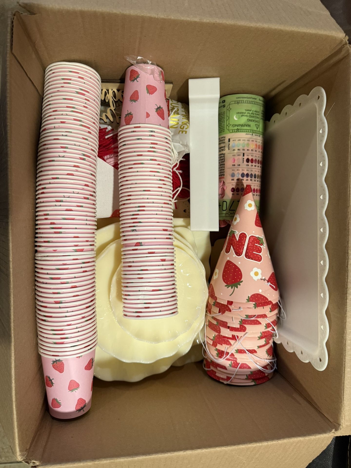 Strawberry First Birthday Decorations