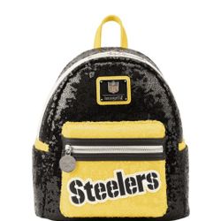 Loungefly Steelers Sequin Backpack Football