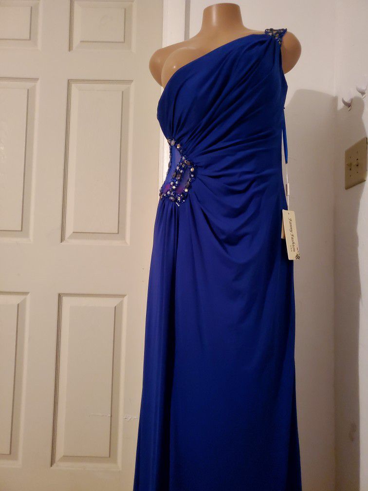 Royal Blue Long Dress  Size XL