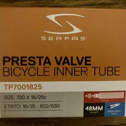 Unused Serfas Presta Valve Bicycle Inner Tube