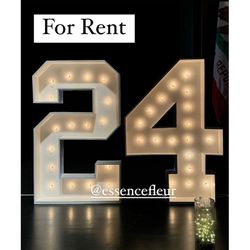 Marquee Numbers And Letters 