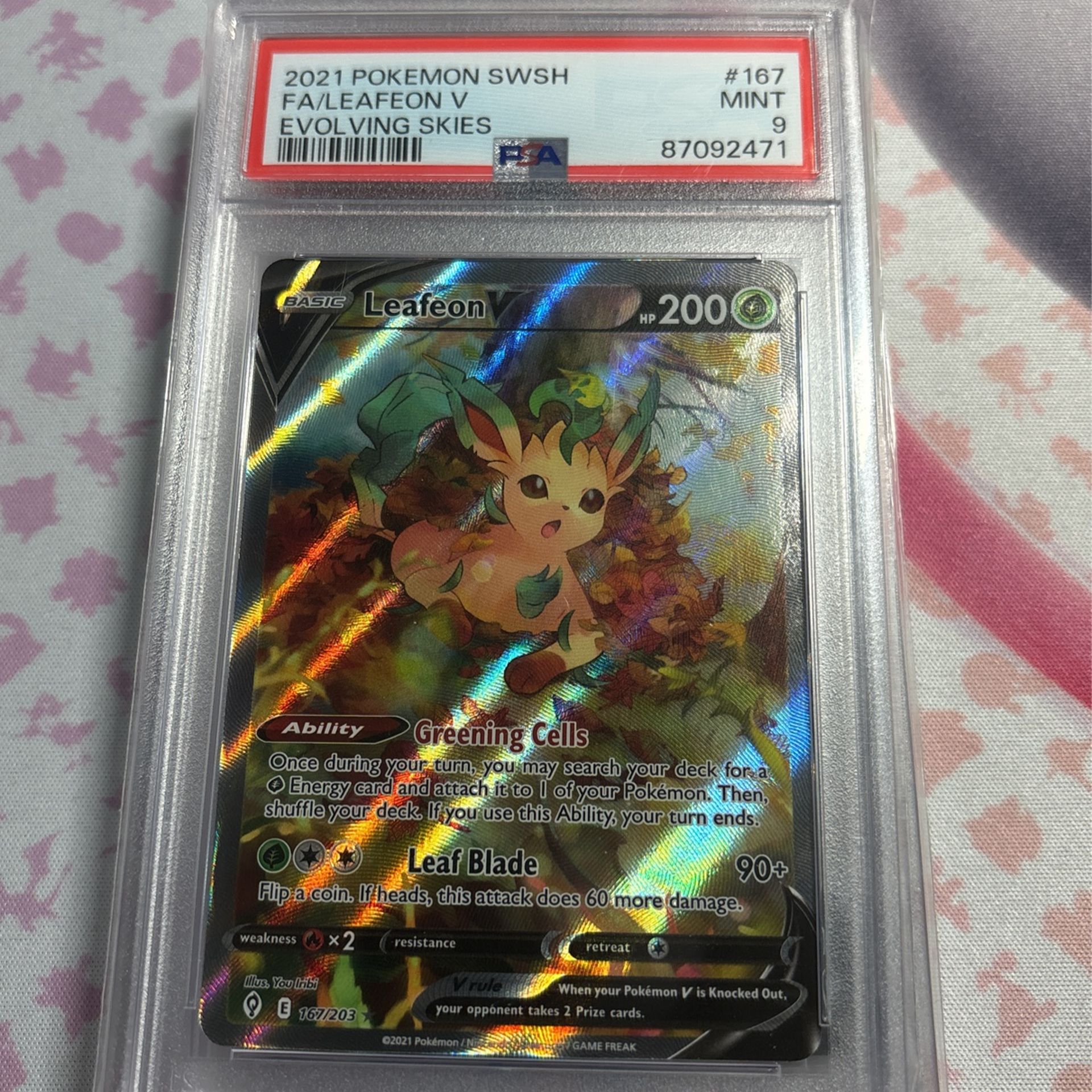 Psa 9 Leafeon V Alt Art