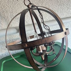 Globe Chandelier 3 Light Chandelier