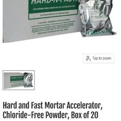 Fast and hard Mortar Setting Accelerator