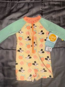 Baby Disney Mickey swim onesie size 3-6 months (new)