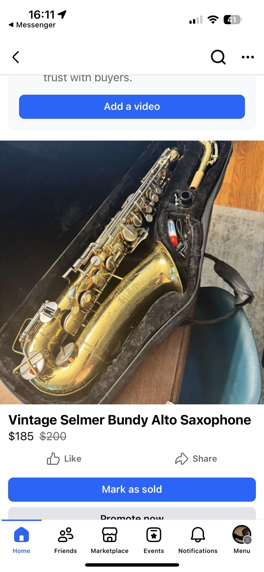 1970 Vintage Sax