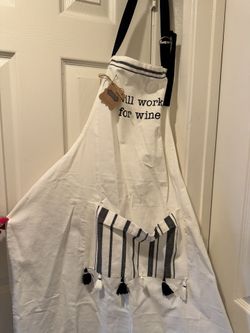 Apron WILL WORK FOR WINE