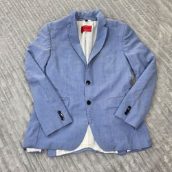 Hugo Boss Men's Jeffery 212 100% Wool 2-Button Blazer Blue • 40R