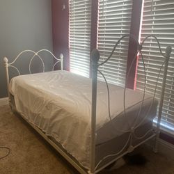 Twin Bed, Box Spring And Mattress