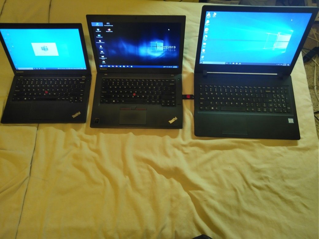 3 Lenovo X240, T450, Ideapad 110 Win 10