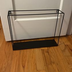 Black Metal Wall Shelf