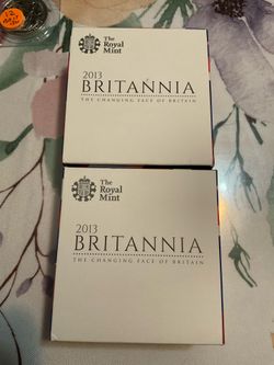 2013 £2 SILVER proof BRITANNIA coin