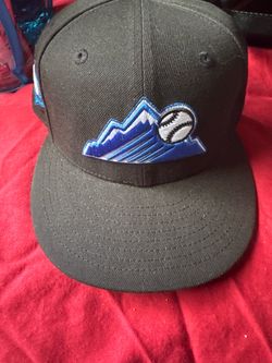 Colorado Rockies 20th Anniversary Fitted Side Patch Hat