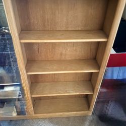 Oak shelves