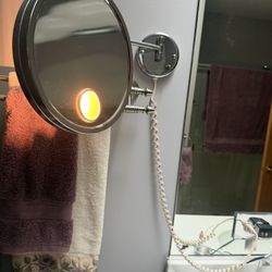Wall Mounted Lighted Magnifying Mirror