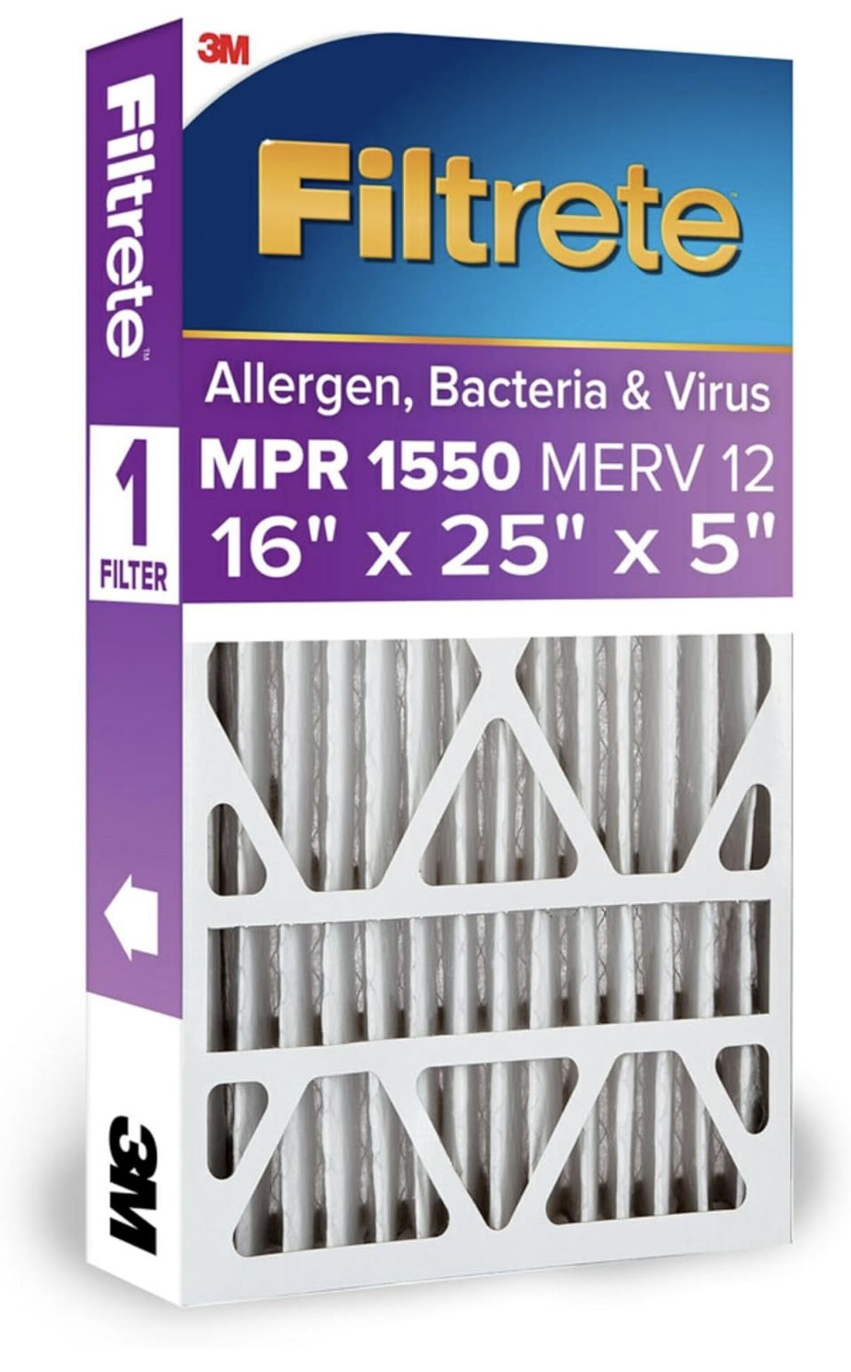 New Filtrete 16x25x5