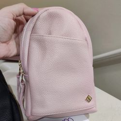 Lifetime, Leather Pink Sling Bag