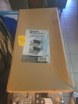 Simple Houseware 2 Tier Cabinet Wire Basket Drawer Organizer