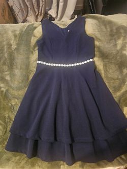 Girls Navy Blue Special Occasion / Party Dress (Speechless Kids Size 12)