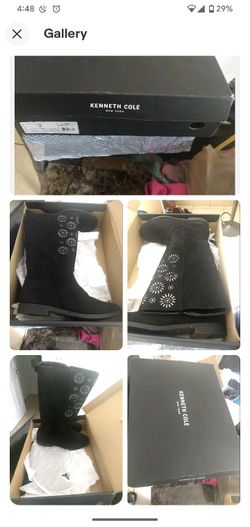 Kenneth Cole REACTION Kennedy Chop Big Kid Black Boot 5M