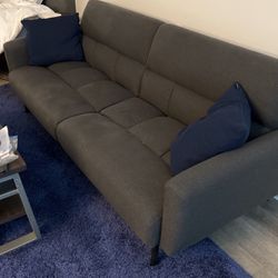 Charcoal Futon Sofa