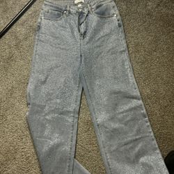 Regular Rhinestone Jeans