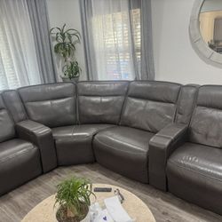100% Leather Sectional - From Macys
