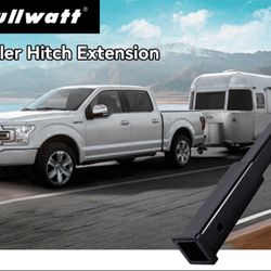Fullwatt 18" Trailer Hitch Extension for 2-Inch Receiver Tube Extender Receiver Extension Tube Extenders 5/8" Pin Hole 4000 LBS Capacity