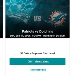  Miami Dolphins vs New England Patriots 9/14