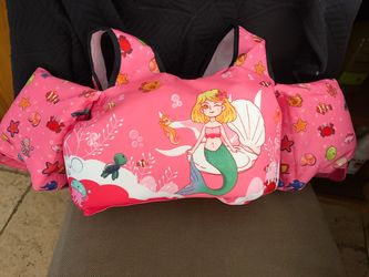 Kids Mermaid Swim Vest Float Aid