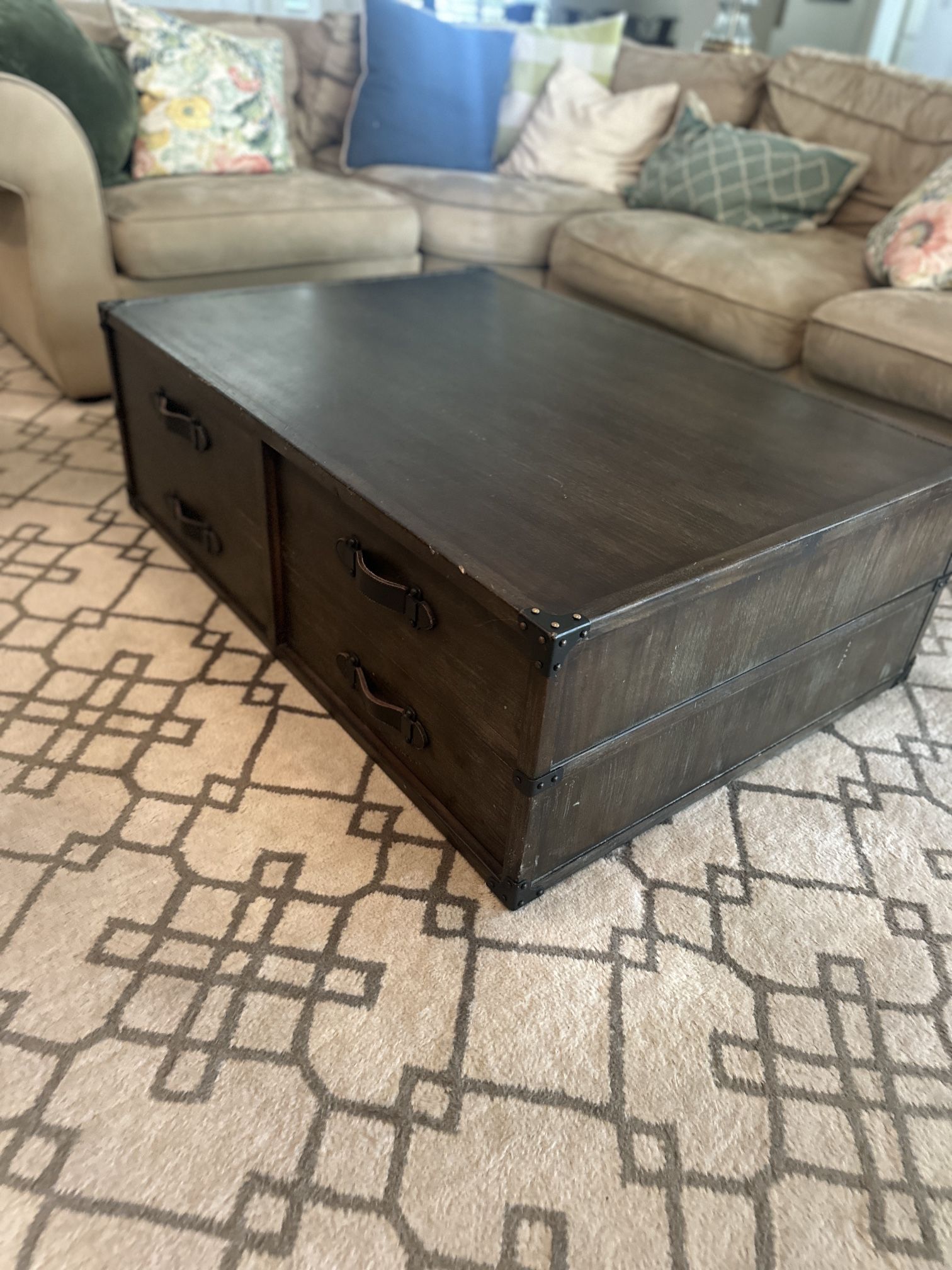 Restoration Hardware Coffee Table Trunk