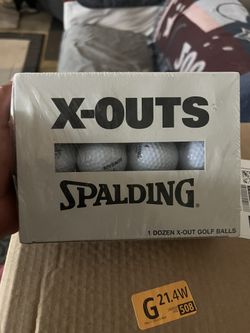 Spalding X-Outs 1 Dozen Golf Balls - Made in the USA - Brand New