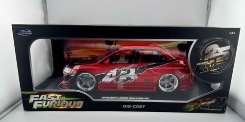 2026 Jada Fast & Furious 25th 1:18 Scale Mitsubishi Lancer Evolution VIII EVO