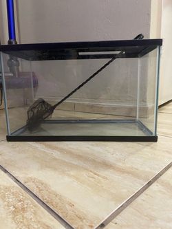 Fish tank with net