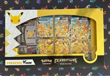 Pokemon Celebrations Pikachu V-Union Premium Playmat Collection