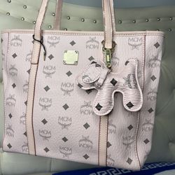 MCM Liz Medium Visetos Shopper Tote Bag 