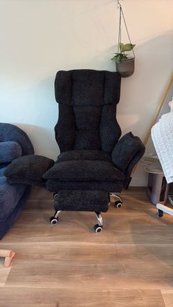 Glitter fabric recliner chair