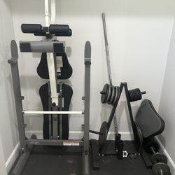 Foldable Workout Bench With Weights