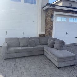 Two Piece Sectional Grey