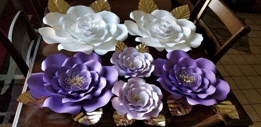 Paper flowers and paper roses