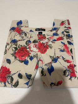 Massi floral-print skinny jeans, girls' size 5