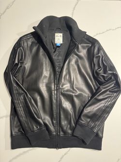 Vintage David Beckham Adidas Original Leather Bomber