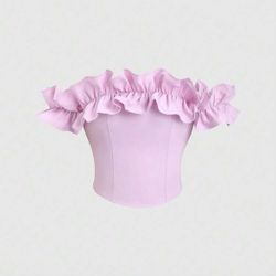 XS SHEIN Pink Crop Top