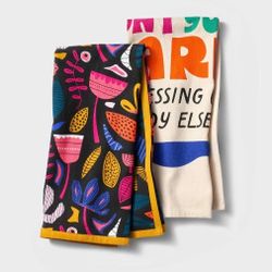  Tabitha Brown for Target Kitchen Towel Set - 2 Pack - New